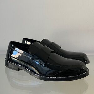 Jimmy Choo men’s patent leater & crystals loafers in 8.5 US / 41.5 EUR